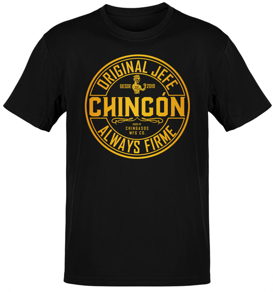 Deluxe Chingon Jefe Black & Gold Cantina T-Shirt
