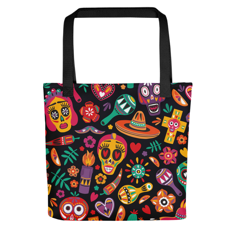 Viva Summer Sugar Skull Print Tote Bag