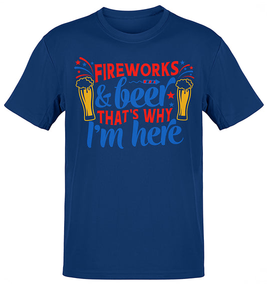 Premium Fireworks N Beer! 4th of July T-shirt