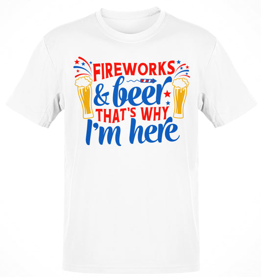 Premium Fireworks N Beer! 4th of July T-shirt