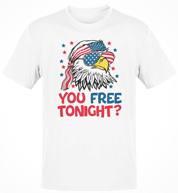 Premium Are You Free Tonight 4th Of July Rockin' Eagle  t-shirt