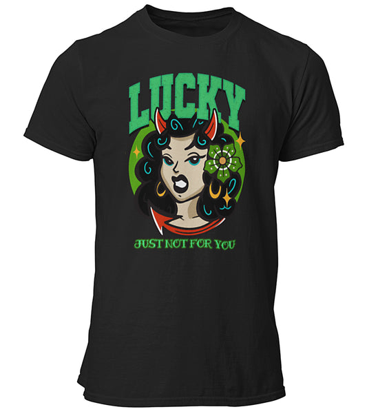 Premium Lucky Girl Old School Vintage St. Patrick's Unisex T-shirt