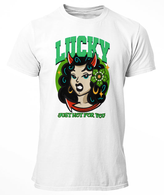 Premium Lucky Girl Old School Vintage St. Patrick's Unisex T-shirt