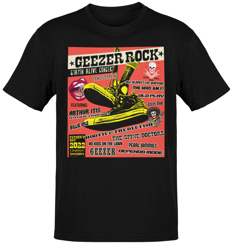 Premium Geezer Rock Concert Dad T-shirt