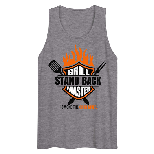 Premium Heritage Men’s Grill Master I Smoke The Good Stuff tank top