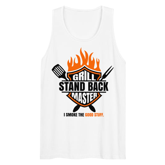 Premium Heritage Men’s Grill Master I Smoke The Good Stuff tank top