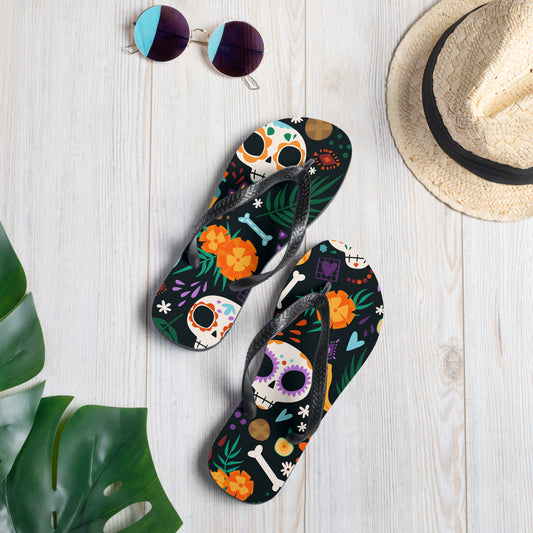 Dia De Los Muertos Chingon Chanclas