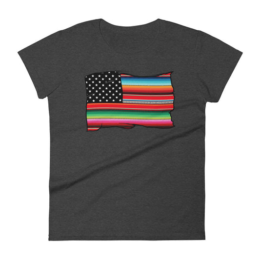 Cross-Culture OG Flag Chingon Ladies T-Shirt