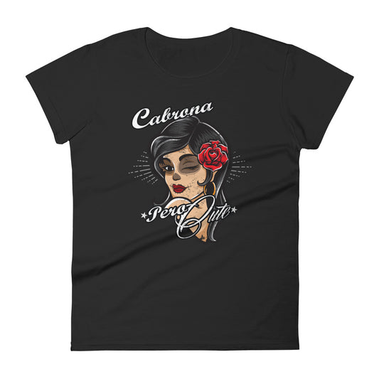 Cabrona Pero Cute Latina Greaser Tee