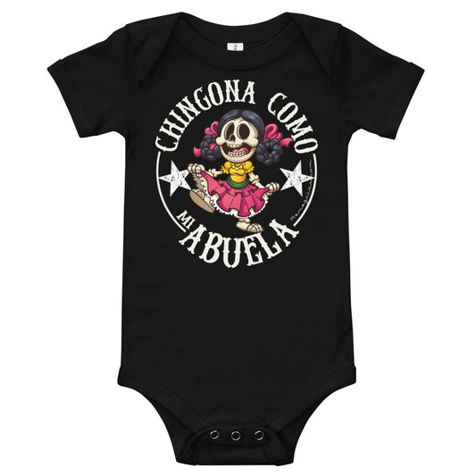 Chingona Como Mi Abuela Mother's Day Baby Onesie