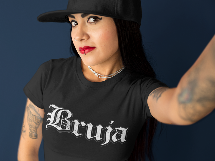 Bruja Vintage Text Only Chingona T-Shirt