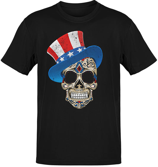 4th Of July American Sugar Skull T-shirt