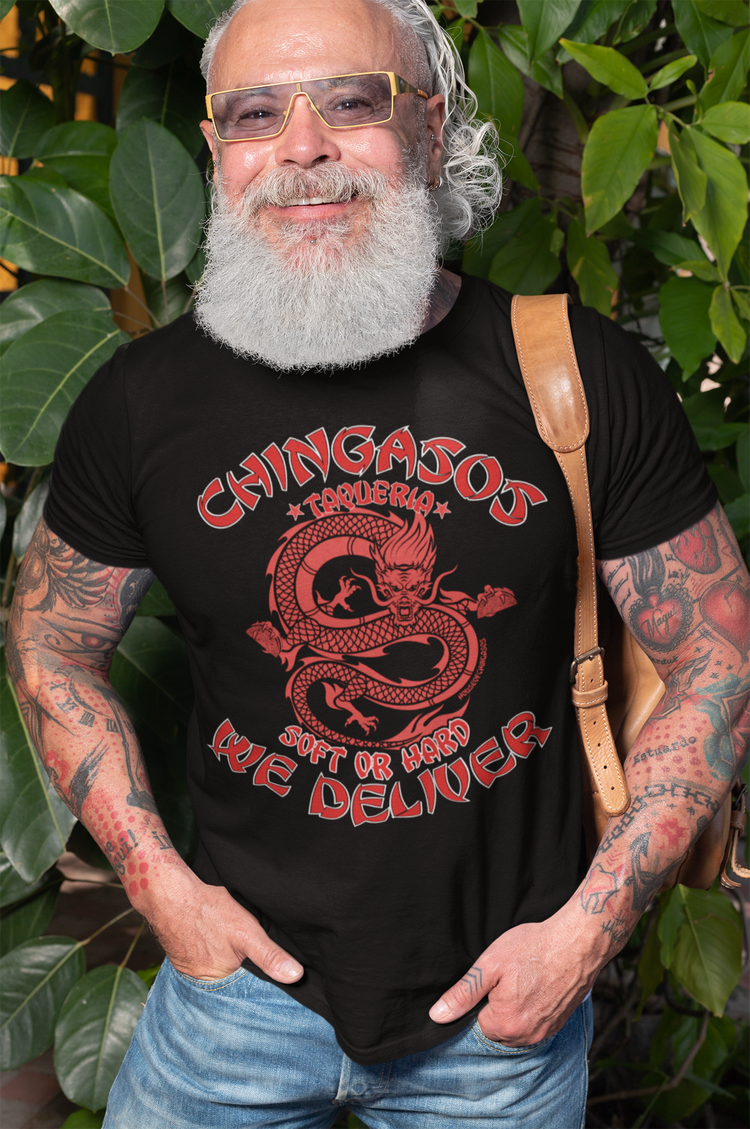 Chingasos Taqueria Old School Takeout T-Shirt