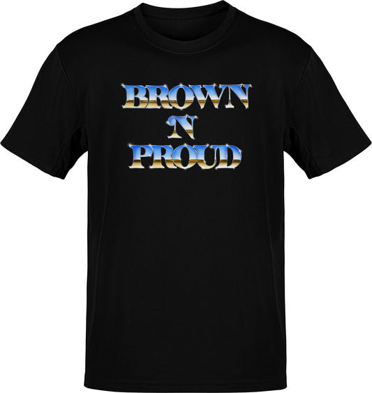 Brown and Proud Old School Premium Chicano Tee