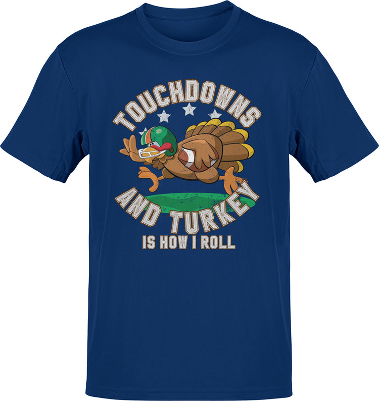 Premium Touchdowns And Turkey- Your New Lifelong Turkey Day Y-shirt