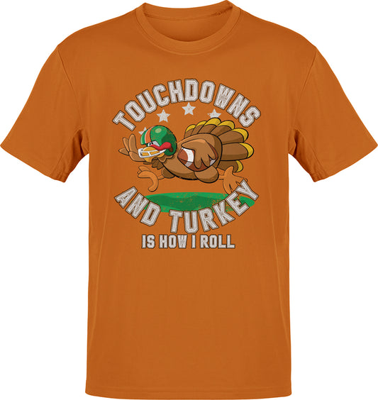 Premium Touchdowns And Turkey- Your New Lifelong Turkey Day Y-shirt