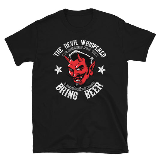 The Devil Whispered Beer Vintage Greaser T-Shirt