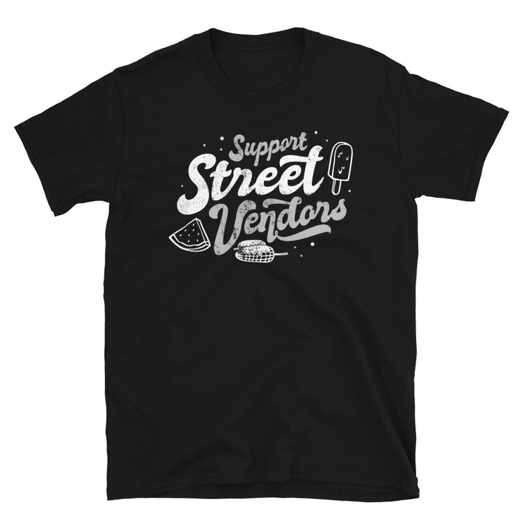 Support Local Street Vendors Movement ( Front & Back Print ) T-Shirt