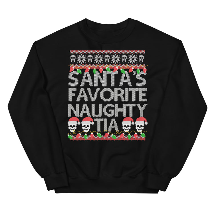 Santa's Naughty Tia Navidad Sweatshirt