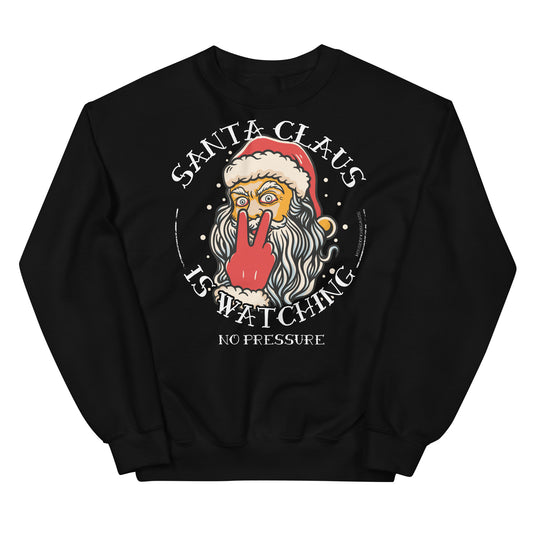Santa Is Watching Tattoo Sweatshirt