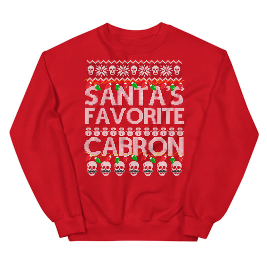 Santa's Favorite Cabron OG Navidad Sweatshirt