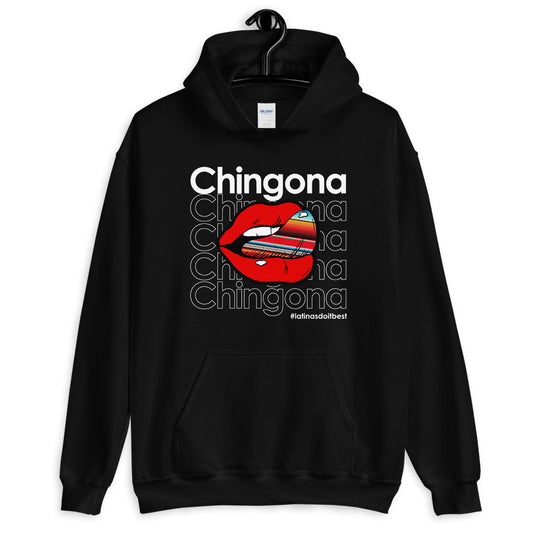 Ladie's Chingona Latinas Do It Best Hoodie