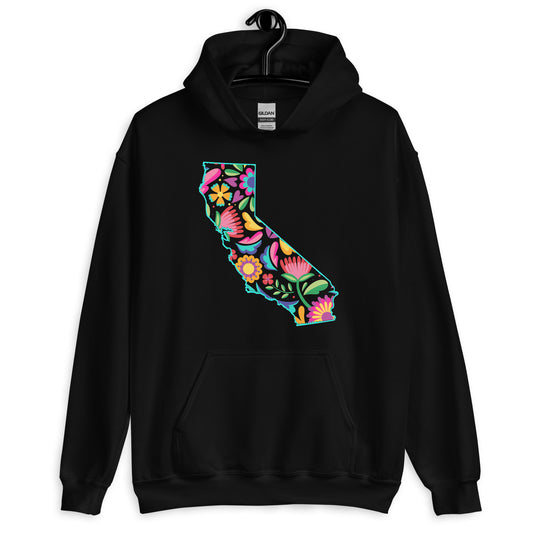 California Dreamin' Floral State Hoodie