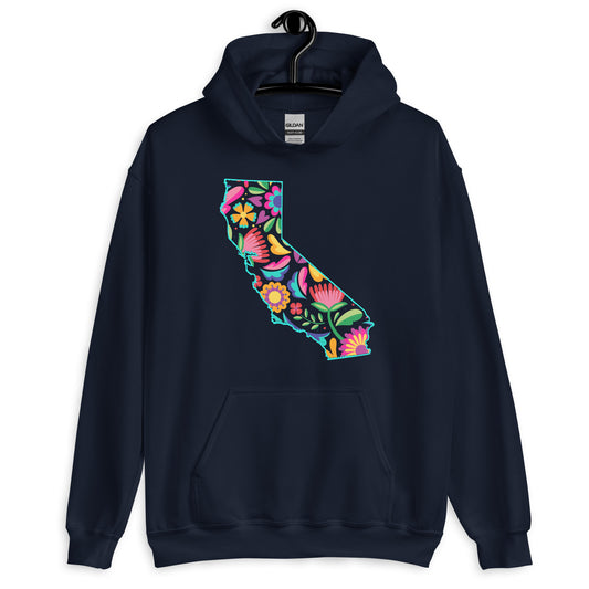 California Dreamin' Floral State Hoodie