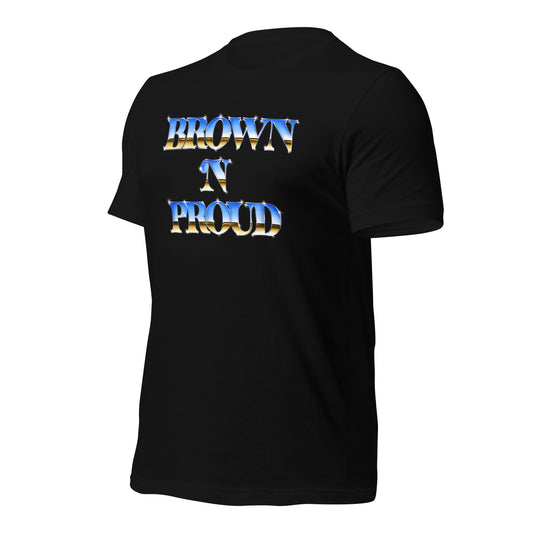 Brown and Proud Old School Premium Chicano Tee
