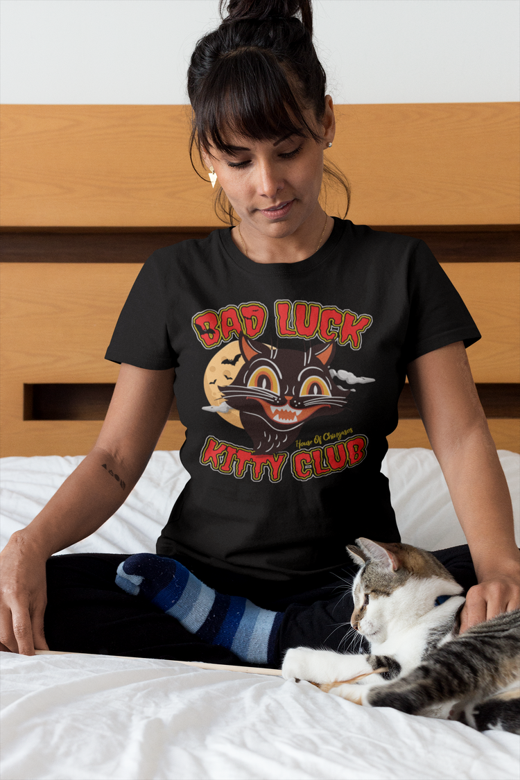 Bad Luck Kitty Unisex Halloween T-Shirt