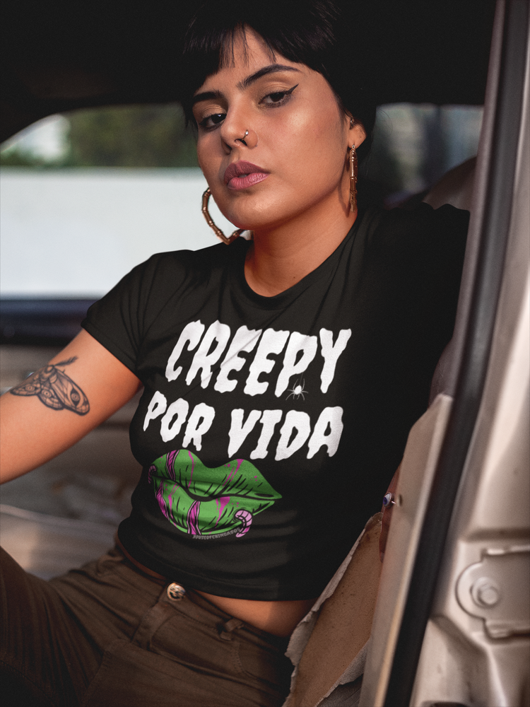 Creepy Port Vida Goth Ladies T-shirt