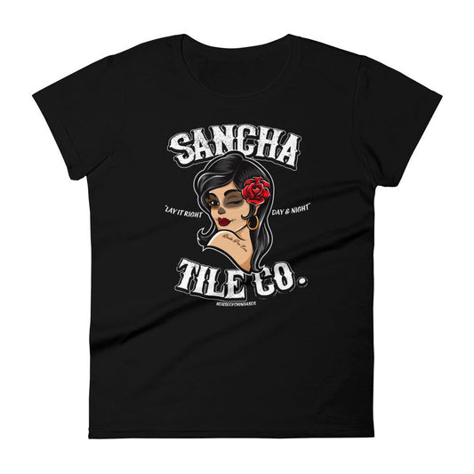 Sancha Tile Co. Chingona Vintage Ladies T-Shirt Front/Back Print