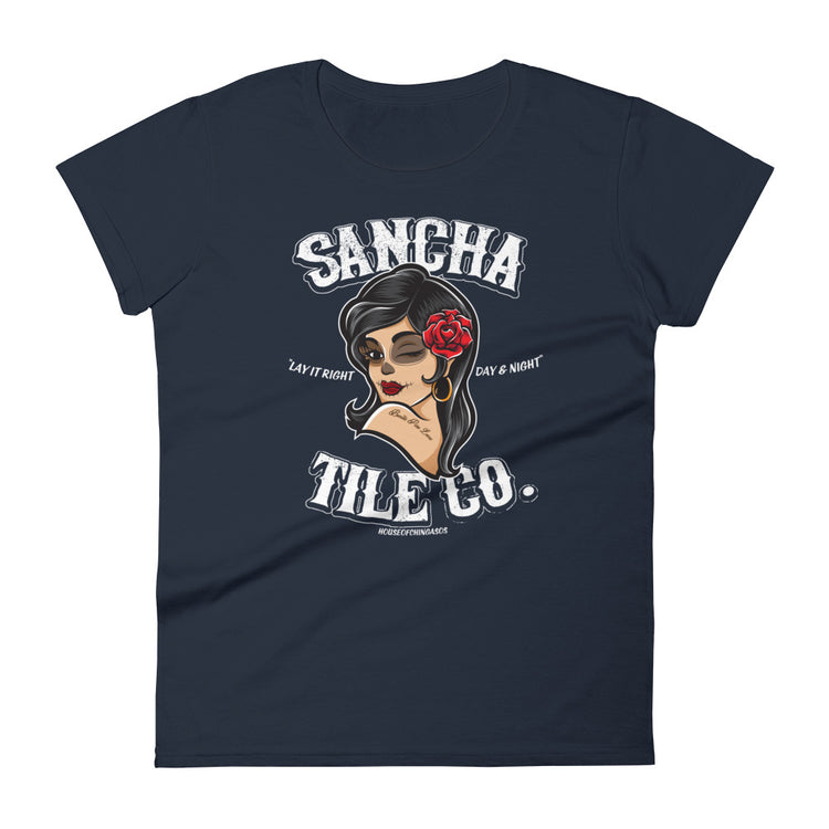 Sancha Tile Co. Chingona Vintage Ladies T-Shirt Front/Back Print